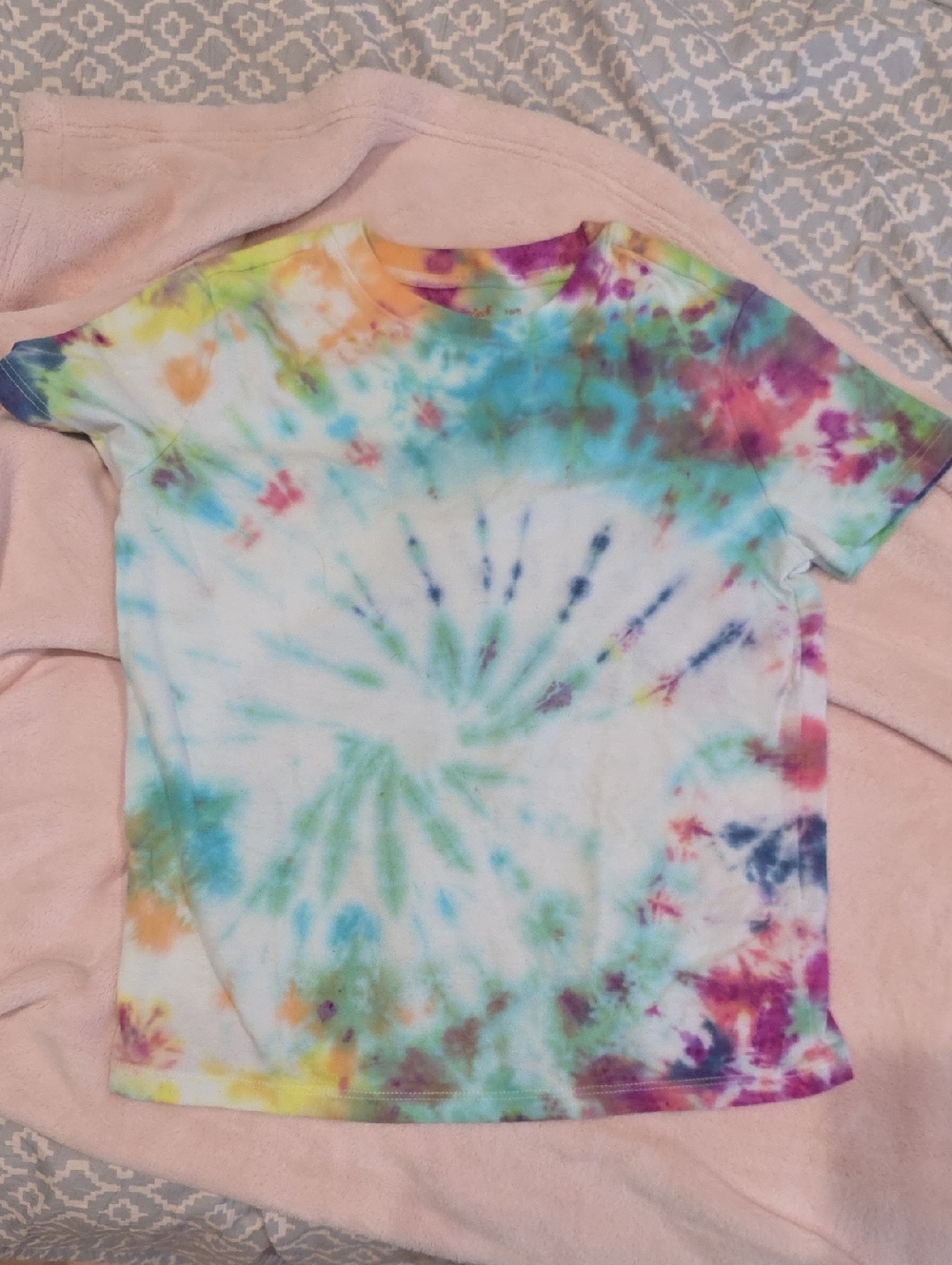 Kids Multicolor Tie-Dye Short Sleeve Tee